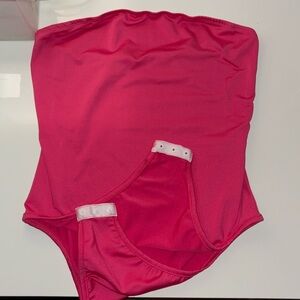 pink sleeveless body suit
